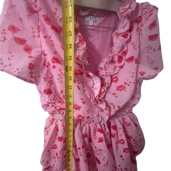 TCEC PINK FLORAL DRESS SIZE MEDIUM RARE - Picture 5 of 16
